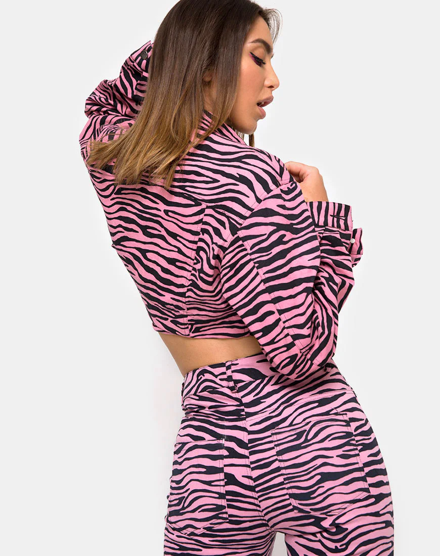 Ultimate Jean in Zip's Zebra Pink - Awmao