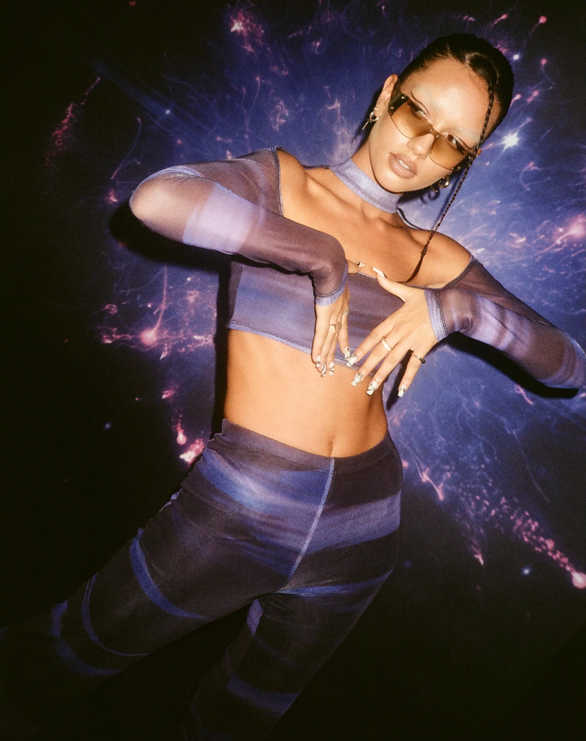 Ribus Crop Top in Cosmic Melt - Awmao