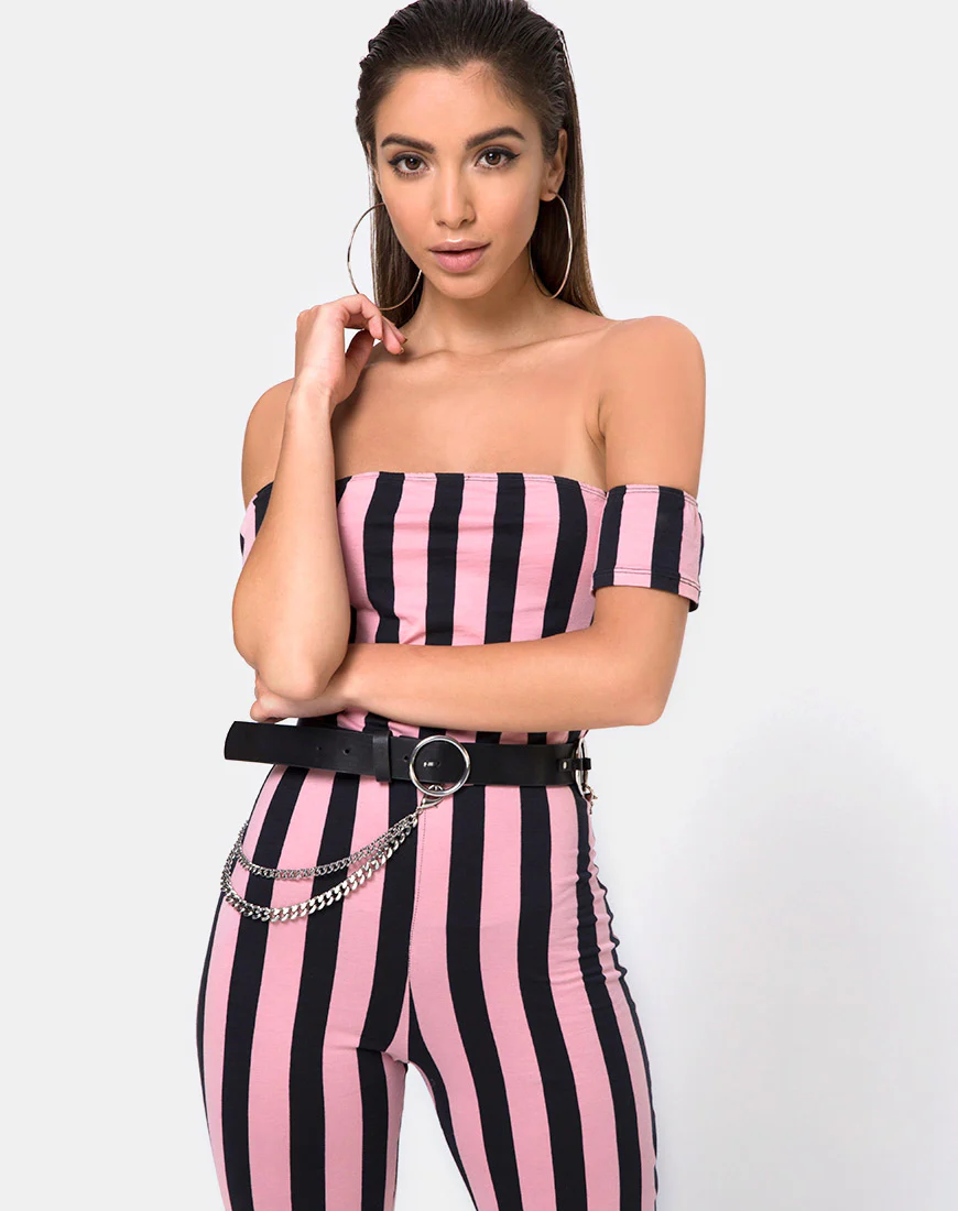 Silen Unitard in Campbell Stripe - Awmao