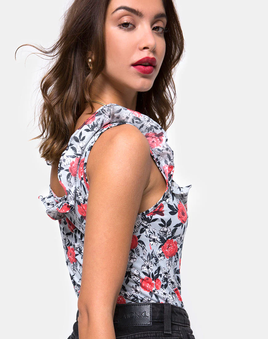 Maeril Bodice in Blooming Rose - Awmao