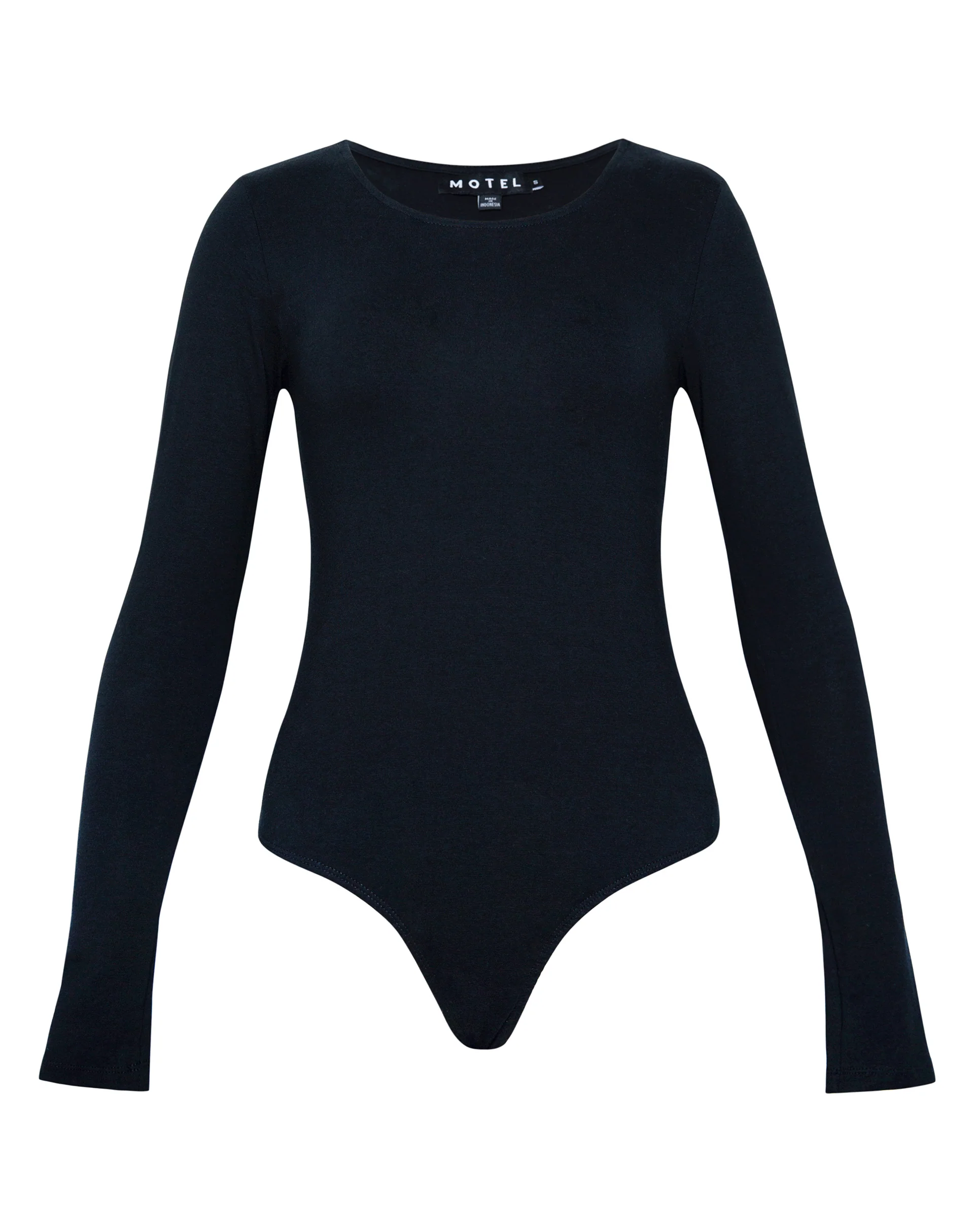 Abra Long Sleeve Bodysuit in Black - Awmao
