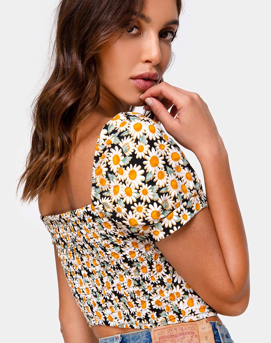 Fahrani Top in Delightful Daisy - Awmao