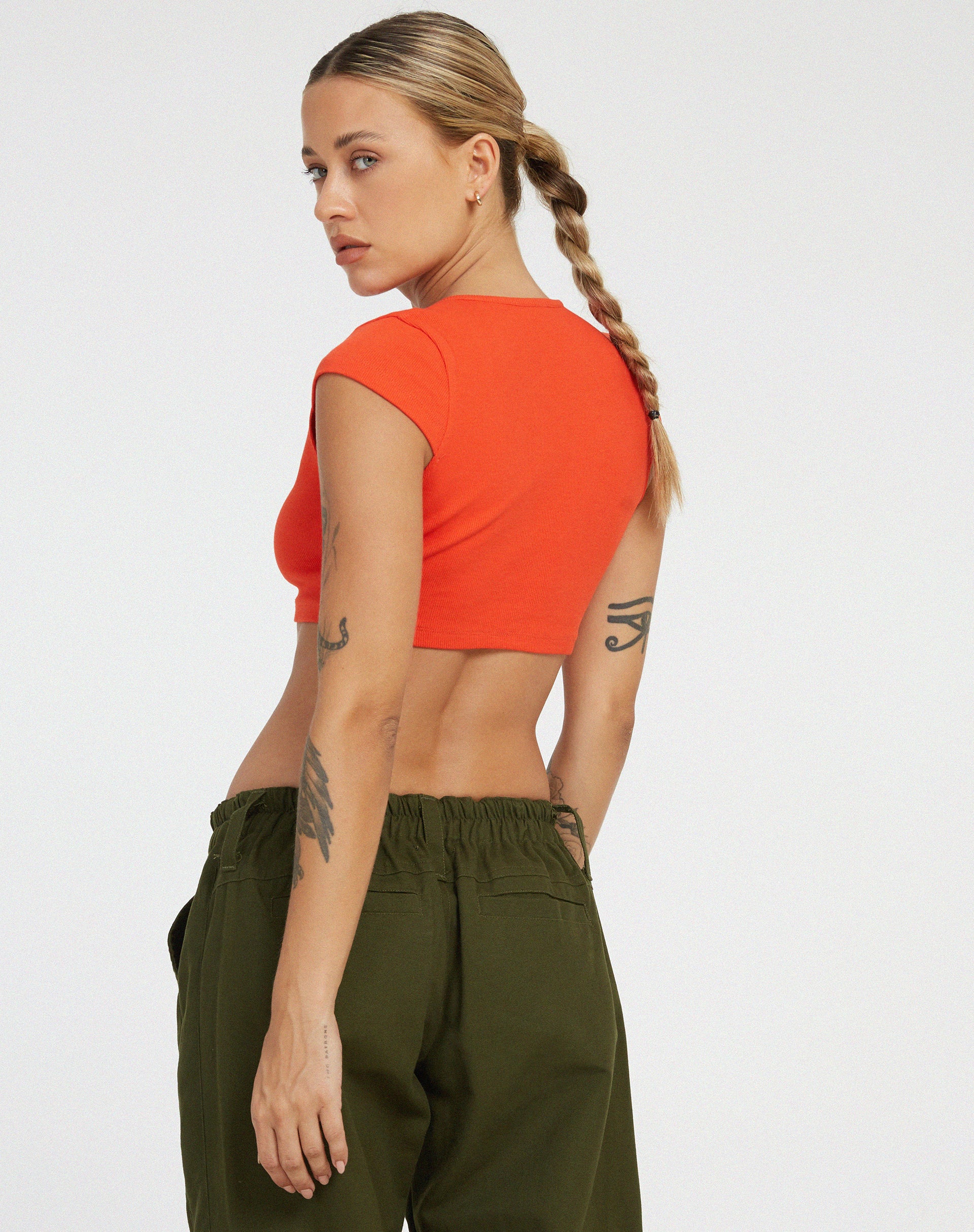 Guanna Crop Top in Red - Awmao