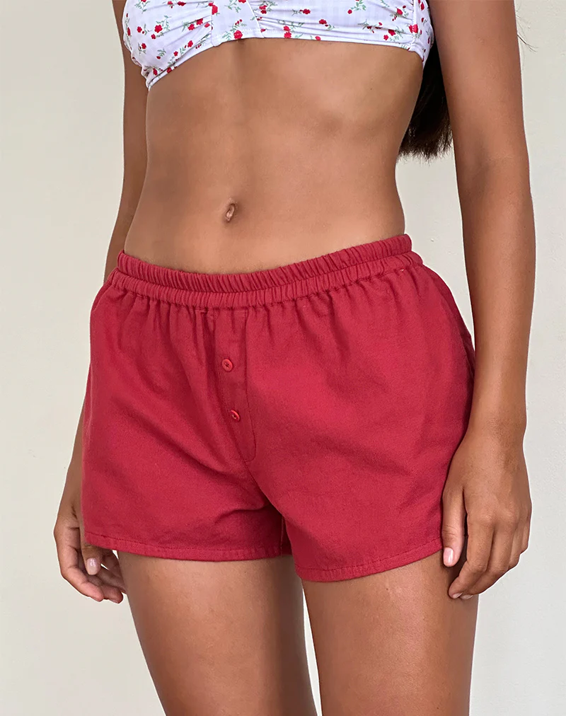 Laboxe Shorts in Adrenaline Red - Awmao