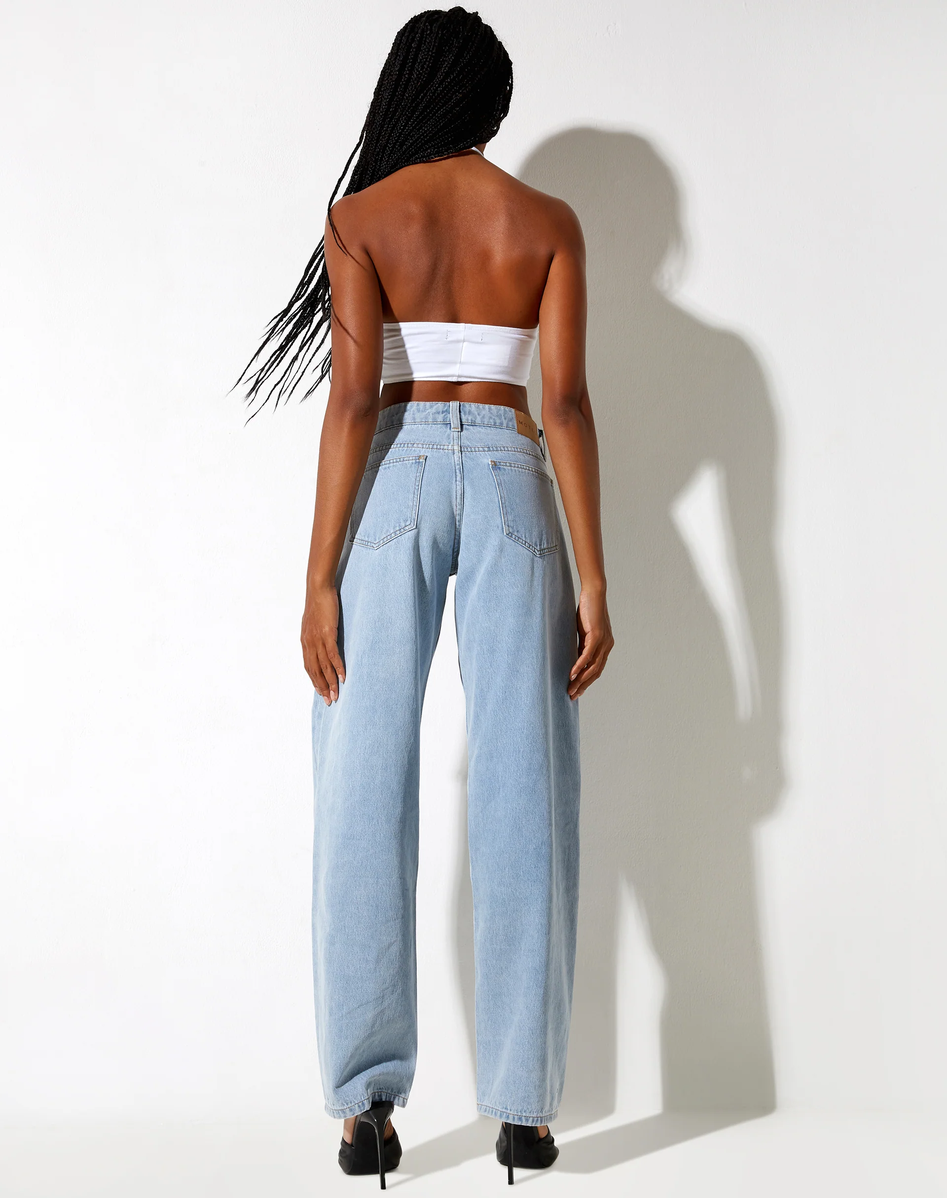 Shuji Crop Top in White - Awmao