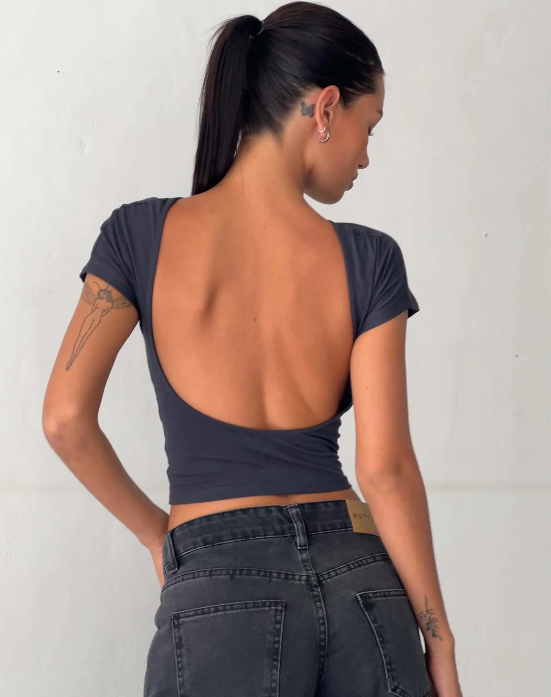Xiwang Crop Top in Ocean Storm - Awmao