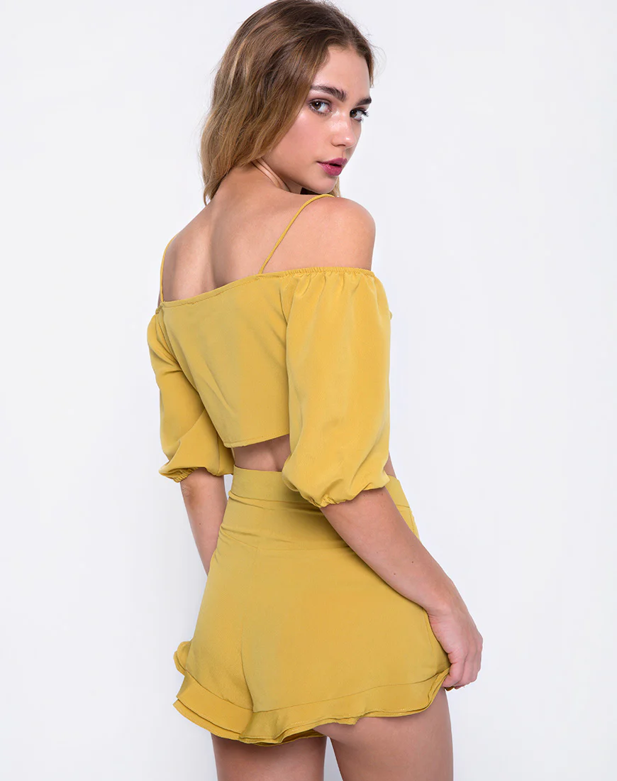 Jiro Short in Mustard - Awmao