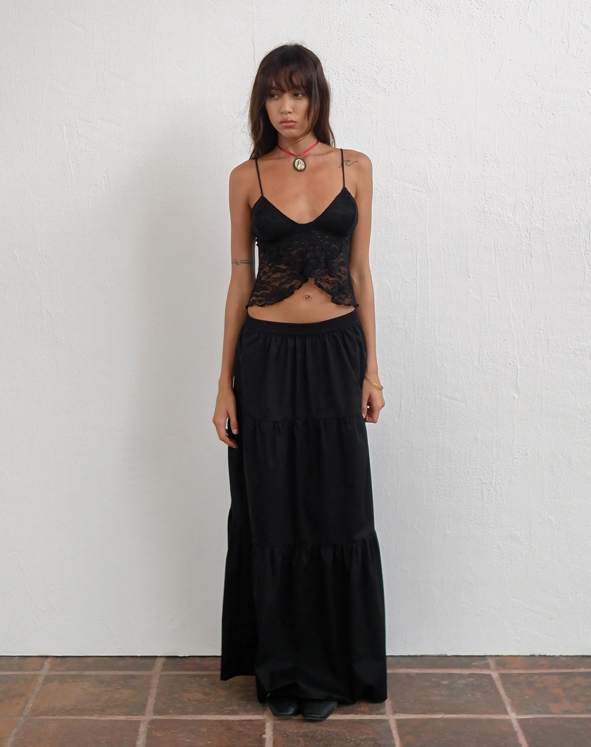 Remax Maxi Skirt in Black - Awmao