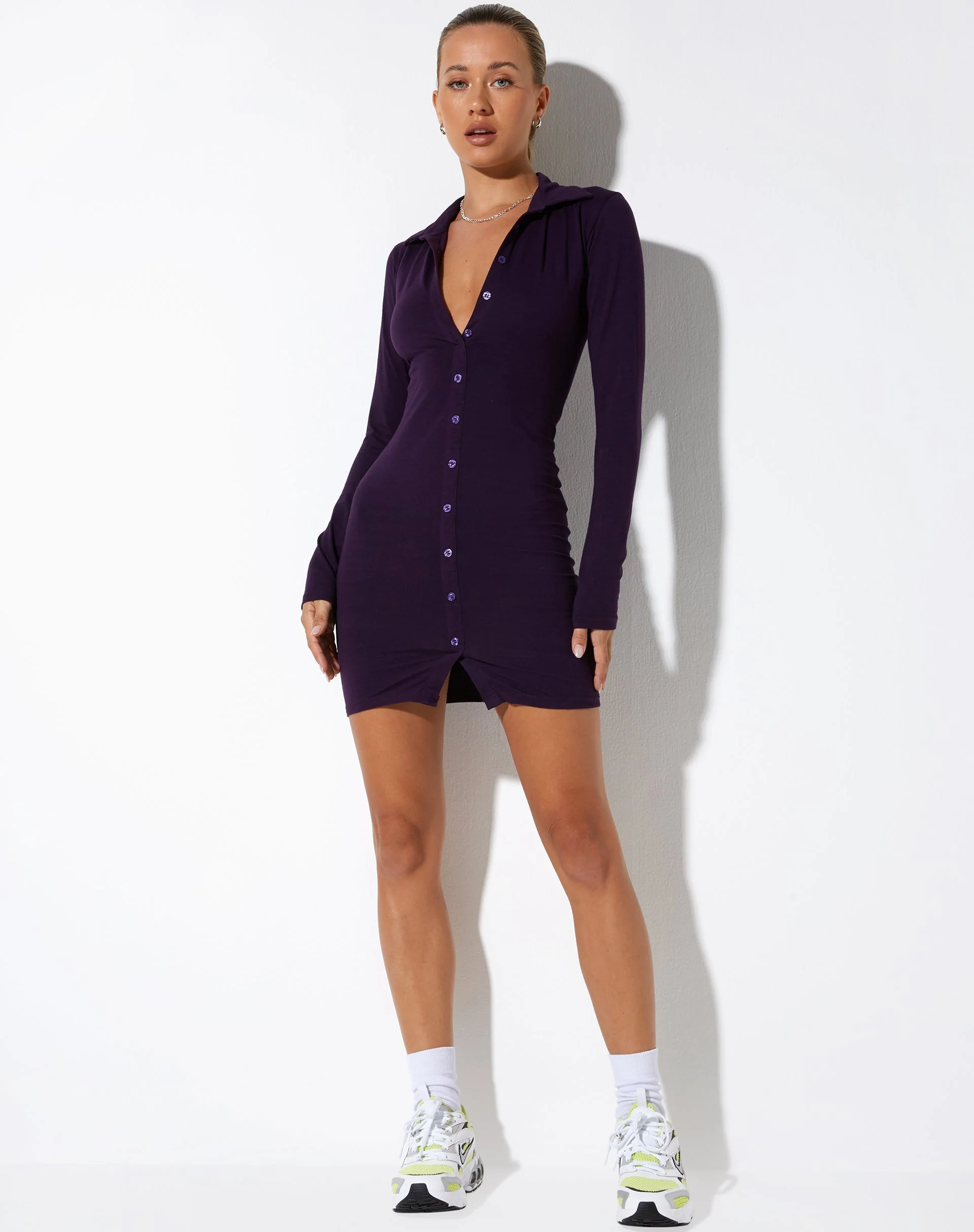 Avaya Mini Dress in Crown Jewel - Awmao