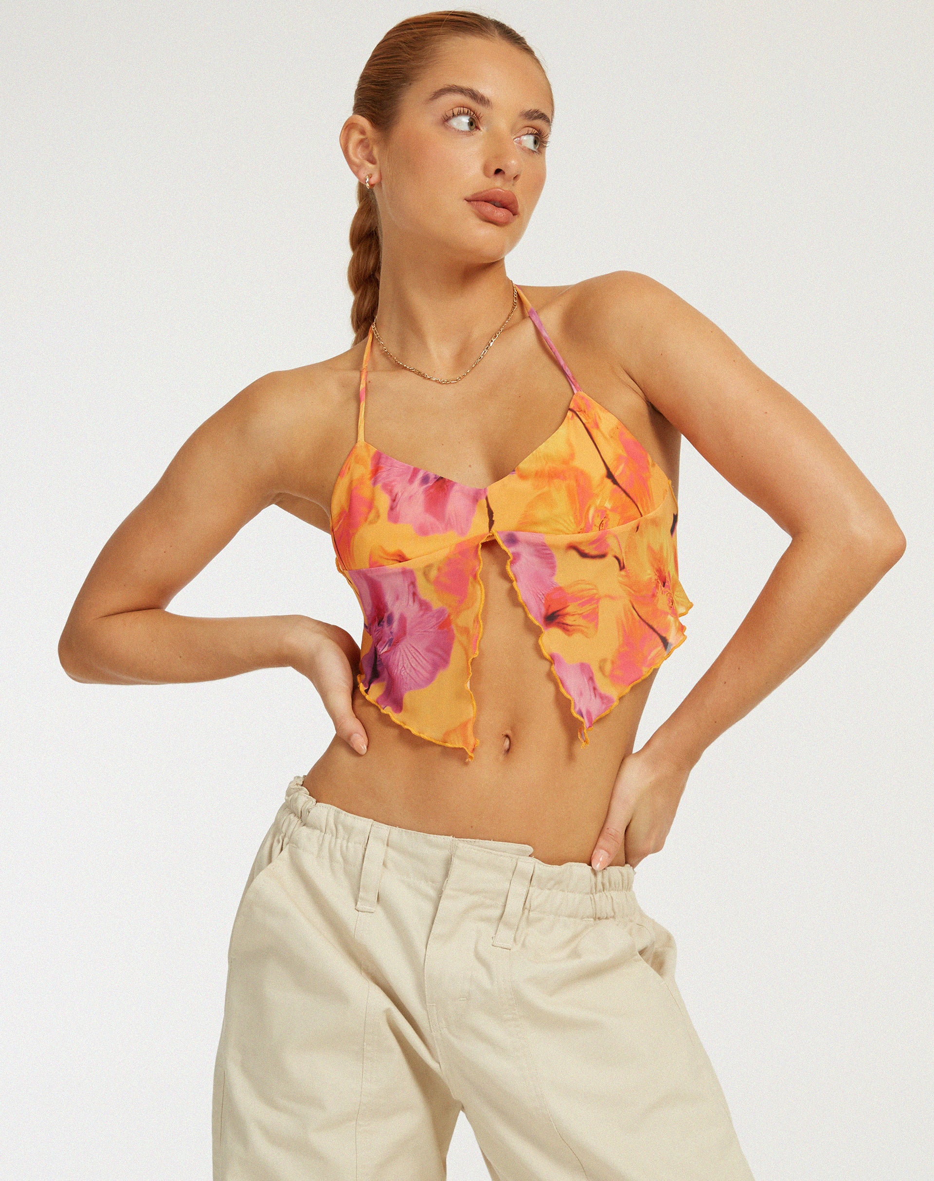 Shaman Cami Top in Blurred Orchid Peach - Awmao