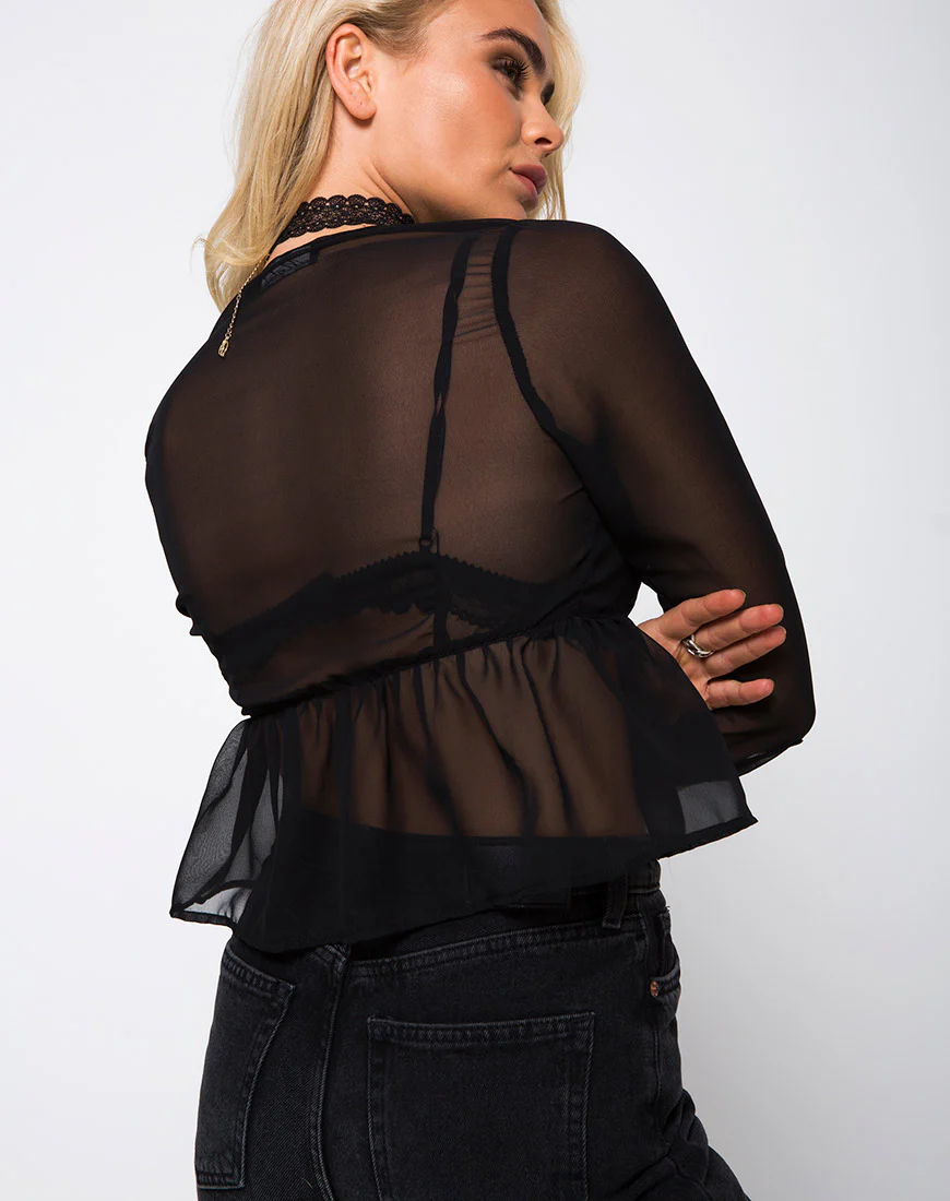 Mosca Top in Black - Awmao
