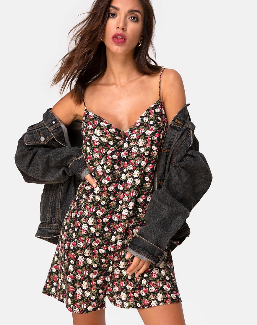 Sanna Slip Dress in Courtney Floral - Awmao