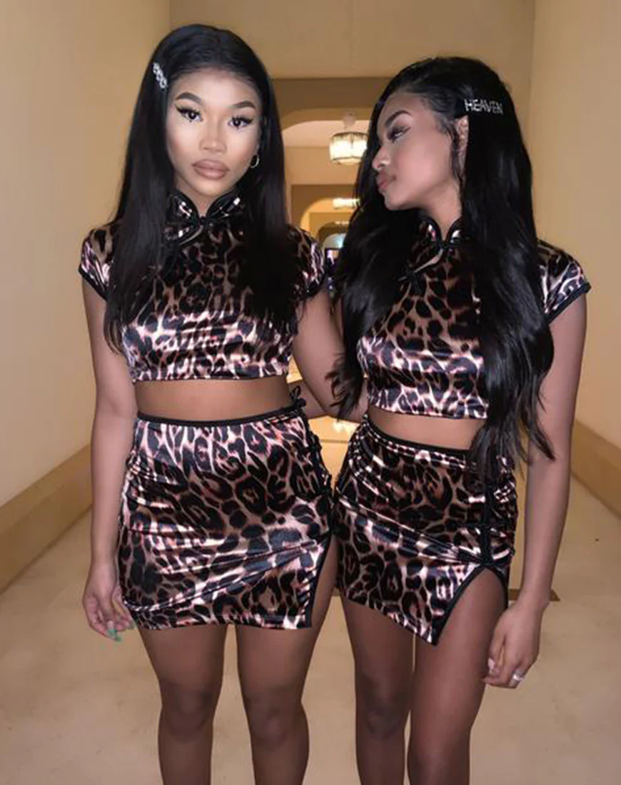 Sheni Mini Skirt in Magic Leopard - Awmao