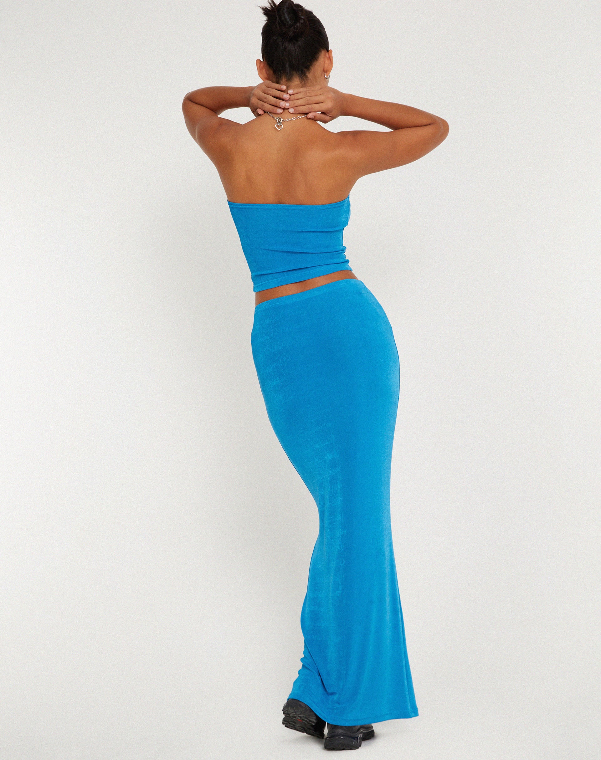 New Tulus Flood Maxi Skirt in Electric Blue - Awmao
