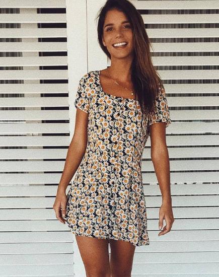 Zavacca Dress in Delightful Daisy - Awmao