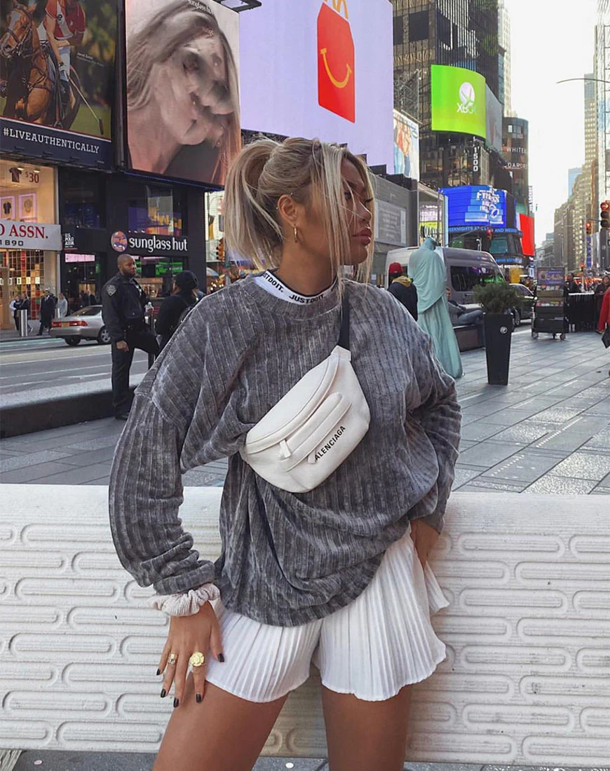 Dad Jumper in Chenille Grey - Awmao
