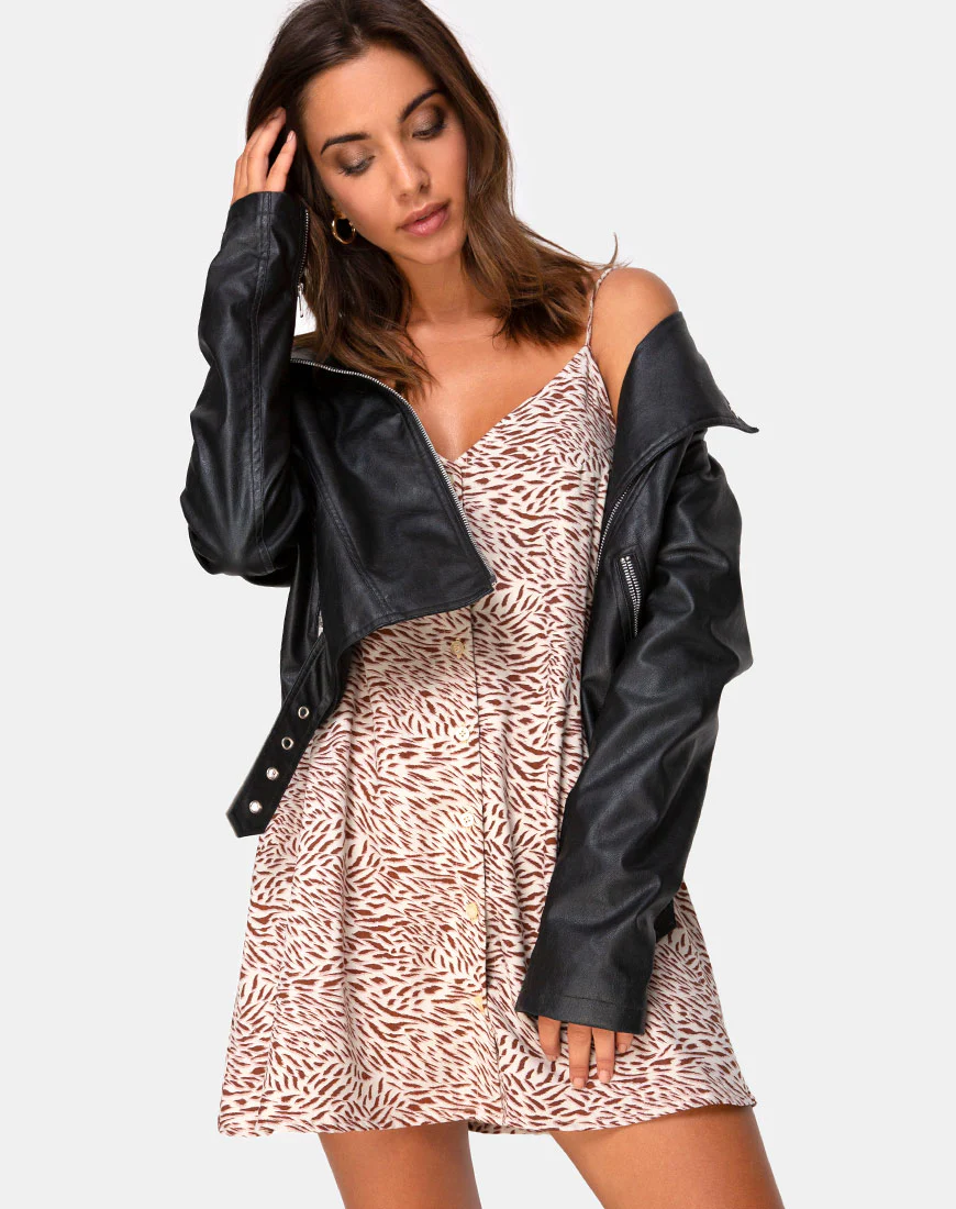 Sanna Slip Dress in Safari Taupe - Awmao