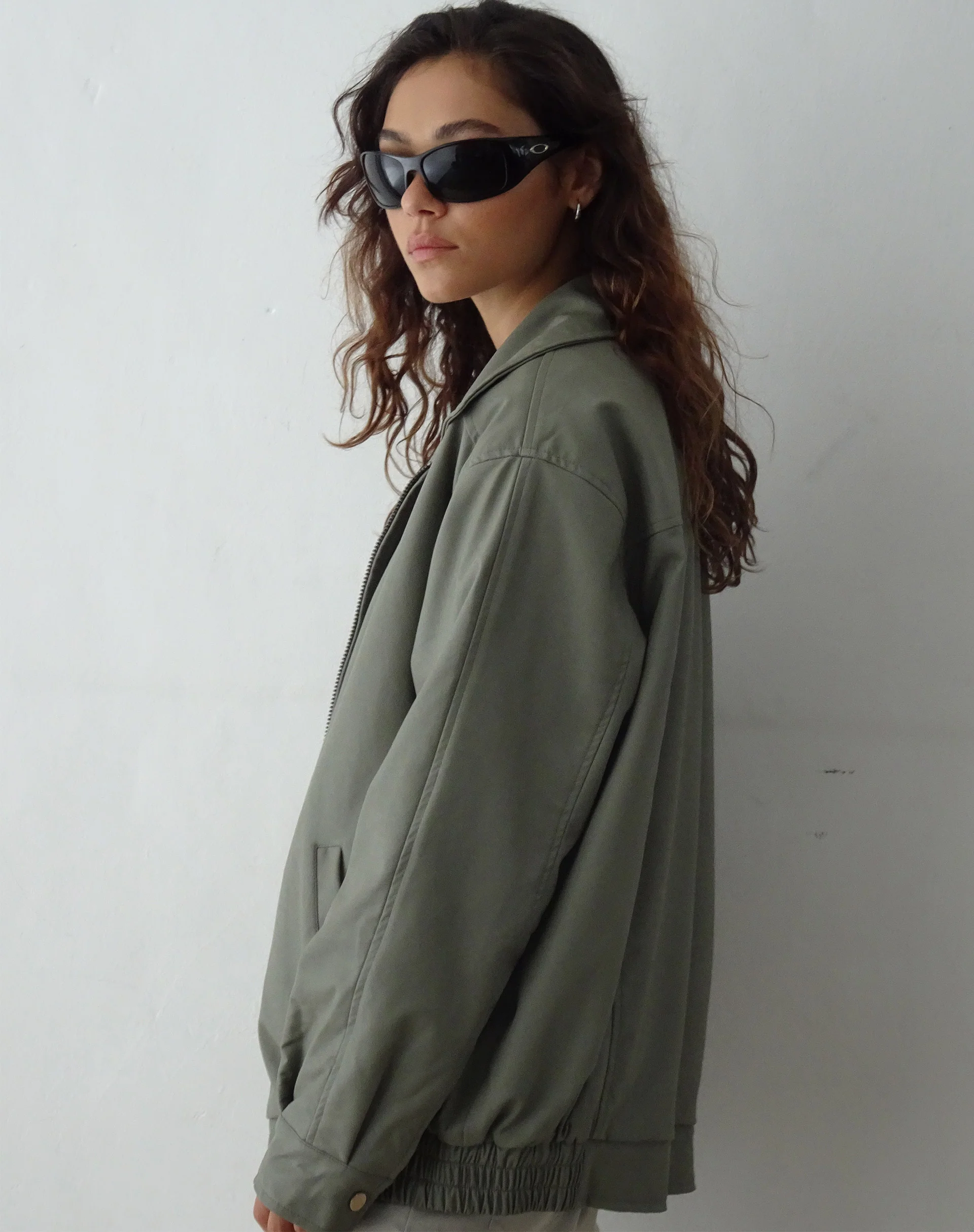 Cavita Jacket in PU Grey - Awmao