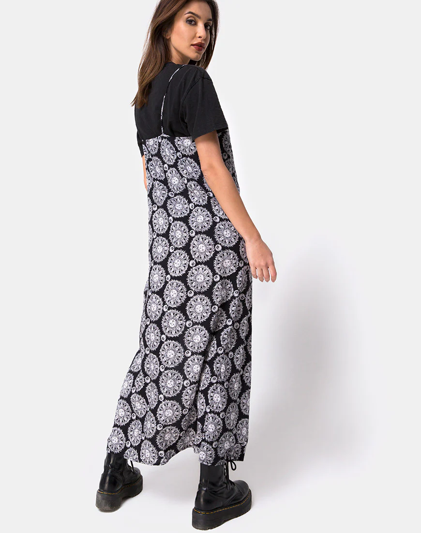 Batis Maxi Dress in Sundial Black - Awmao