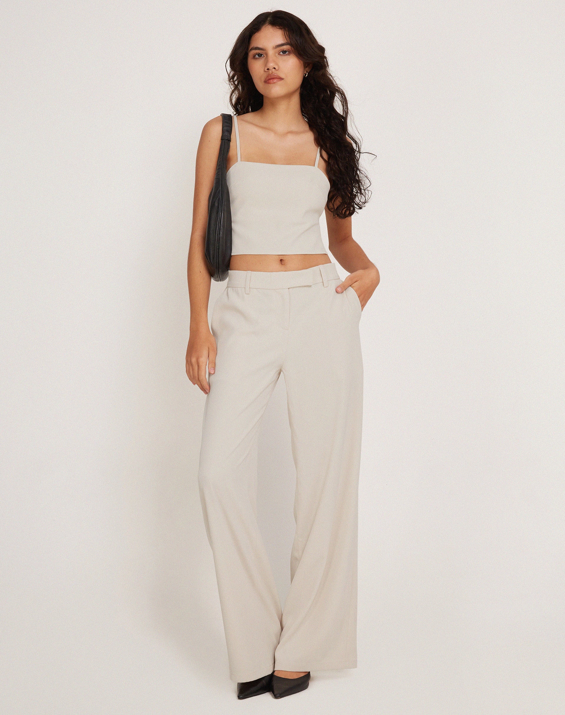 Jabba Trouser in Light Cream - Awmao
