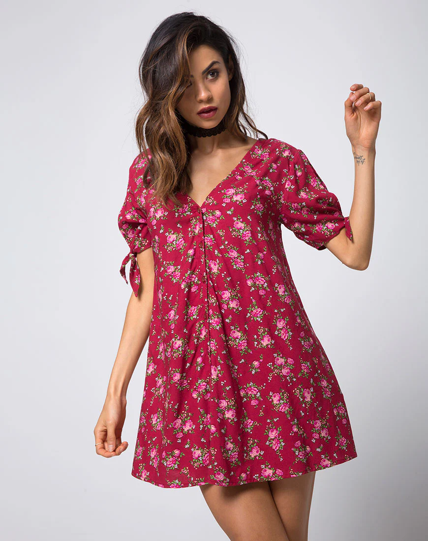 Dinda Dress in Soheila Floral - Awmao