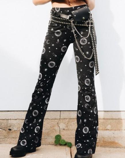 Jeevan Trouser in Small Celestial Black X Princess Polly - Awmao