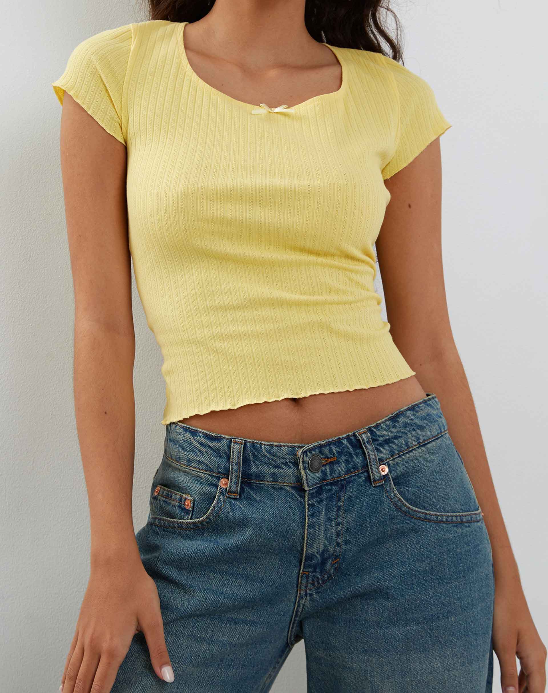Gordi Baby Tee in Lemonade - Awmao
