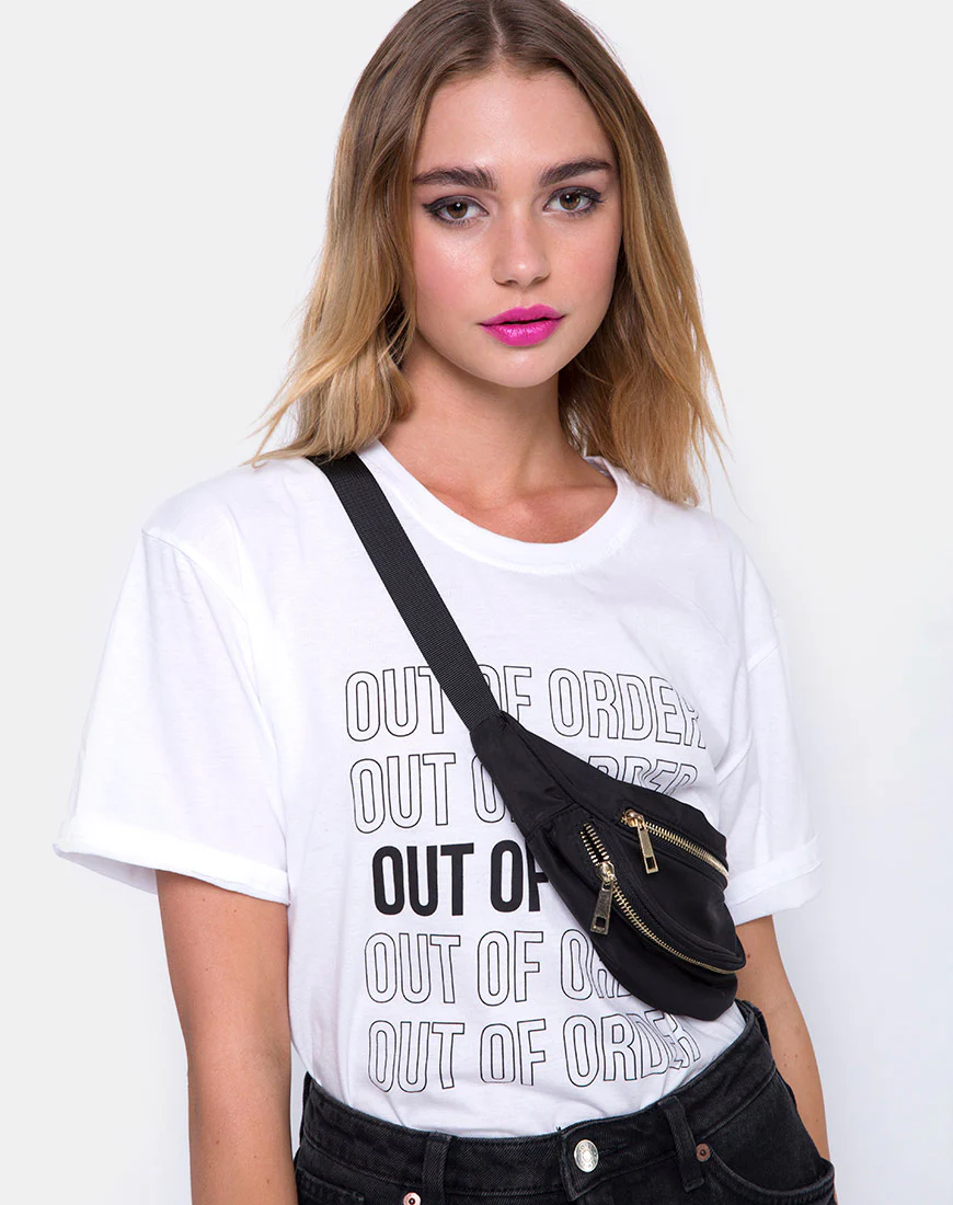 Oversize Basic Tee in Out of Order White - Awmao
