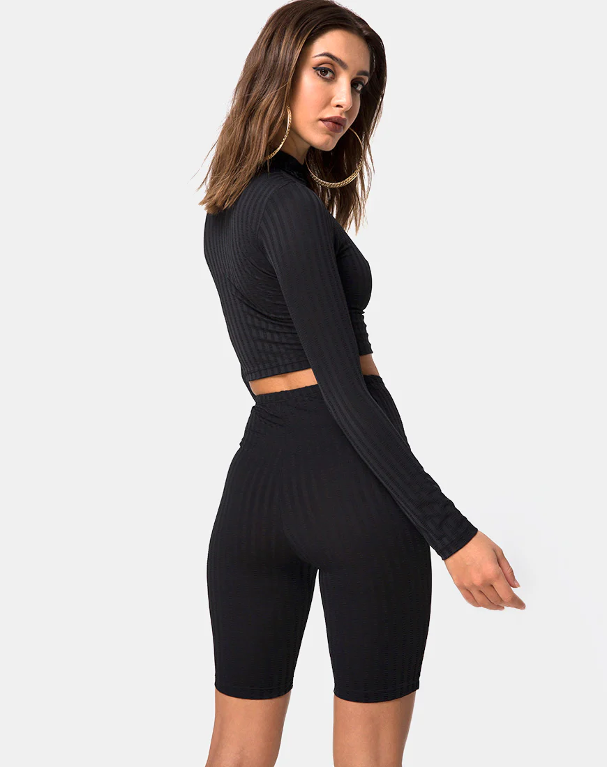 Cycle Short in Black - Awmao