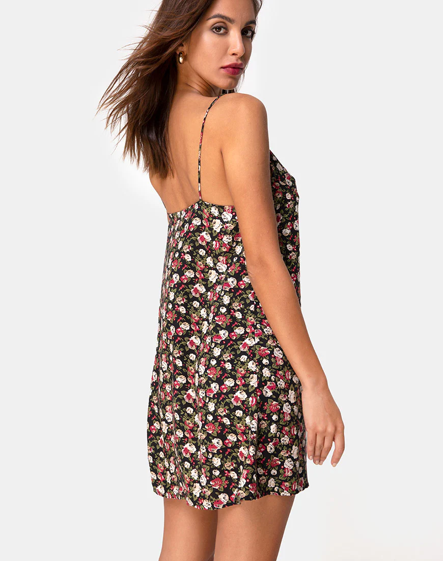 Sanna Slip Dress in Courtney Floral - Awmao