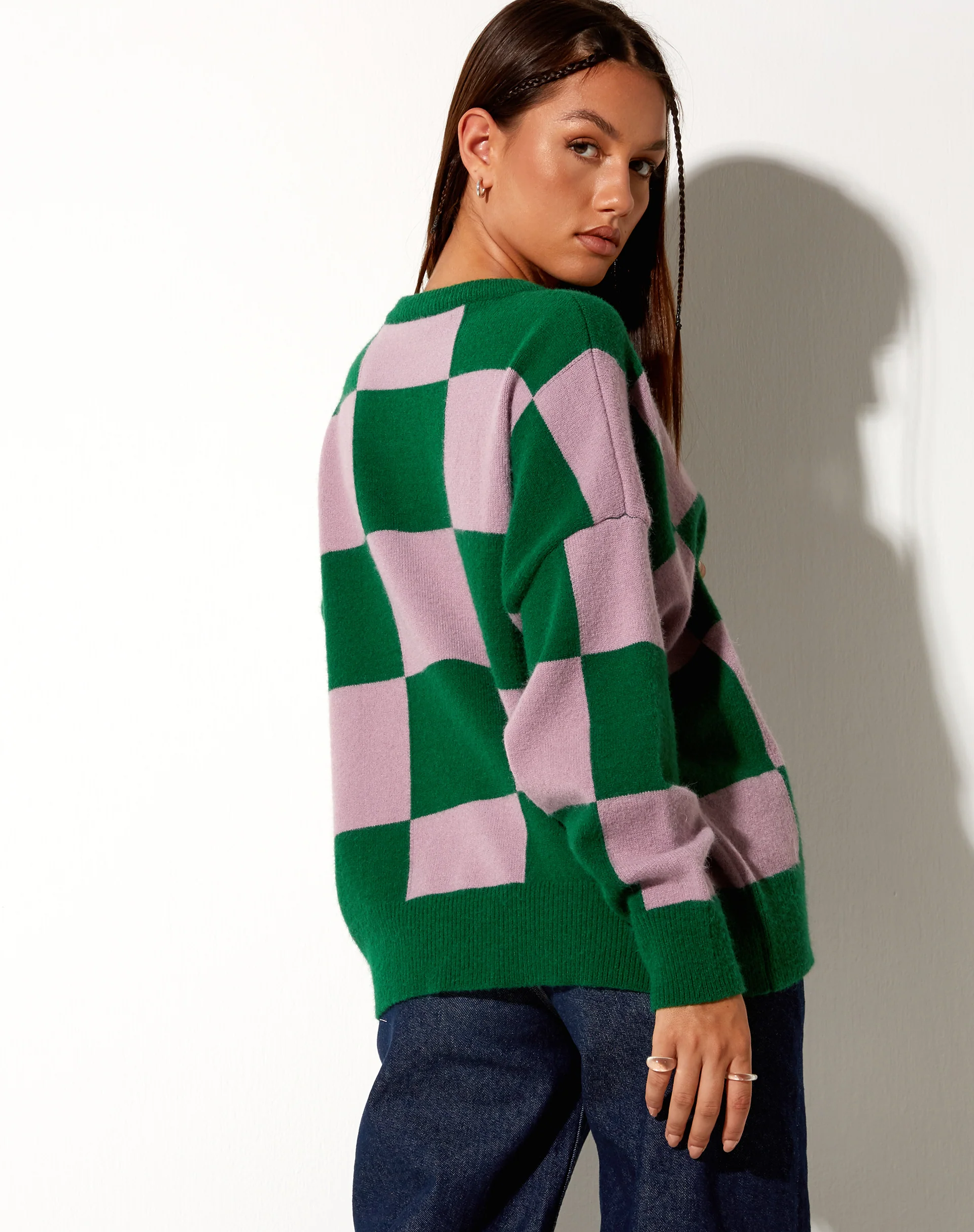 Tamari Sweatshirt in Pink and Green - Awmao