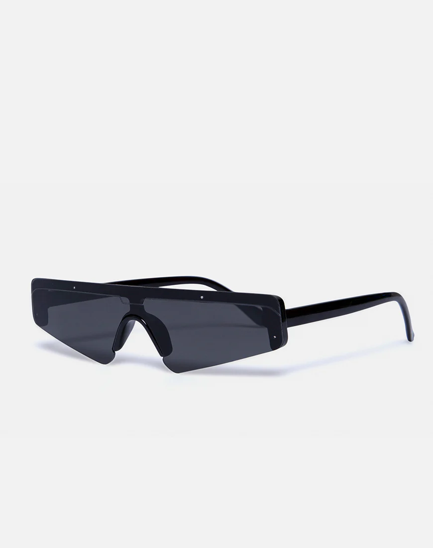 Cyber Sunglasses in Black - Awmao