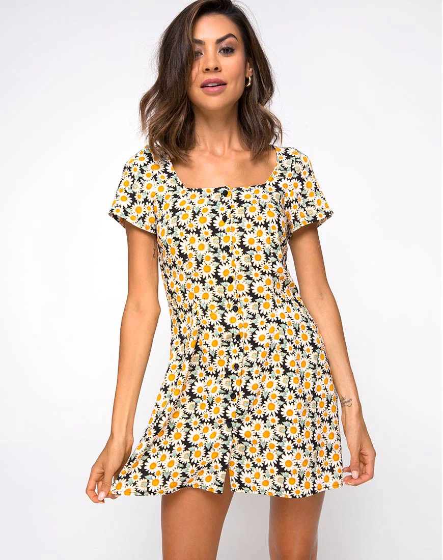 Zavacca Dress in Delightful Daisy - Awmao