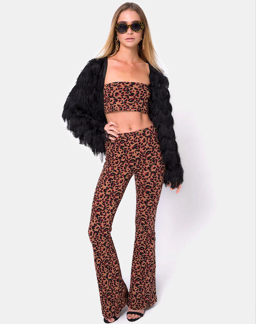 Jeevan Twinset in Jungle Leopard - Awmao