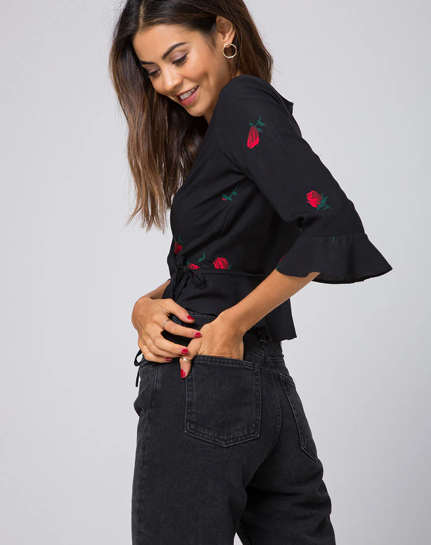 Giamba Top in Scatter Rose - Awmao