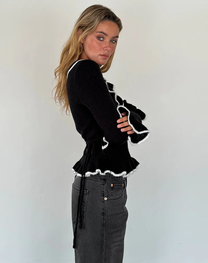 Christella Top in Black - Awmao