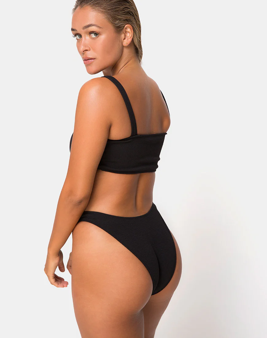 Fien Bikini Top in Black - Awmao