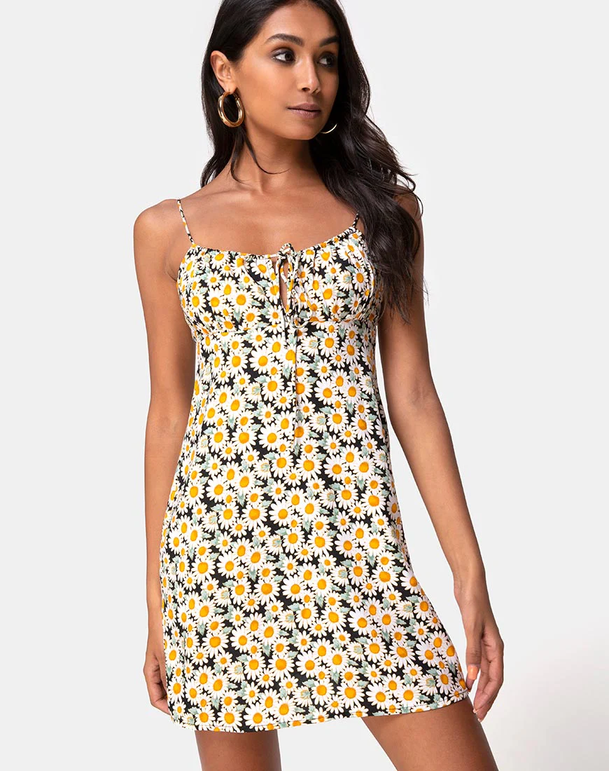 Kumala Slip Dress in Delightful Daisy - Awmao