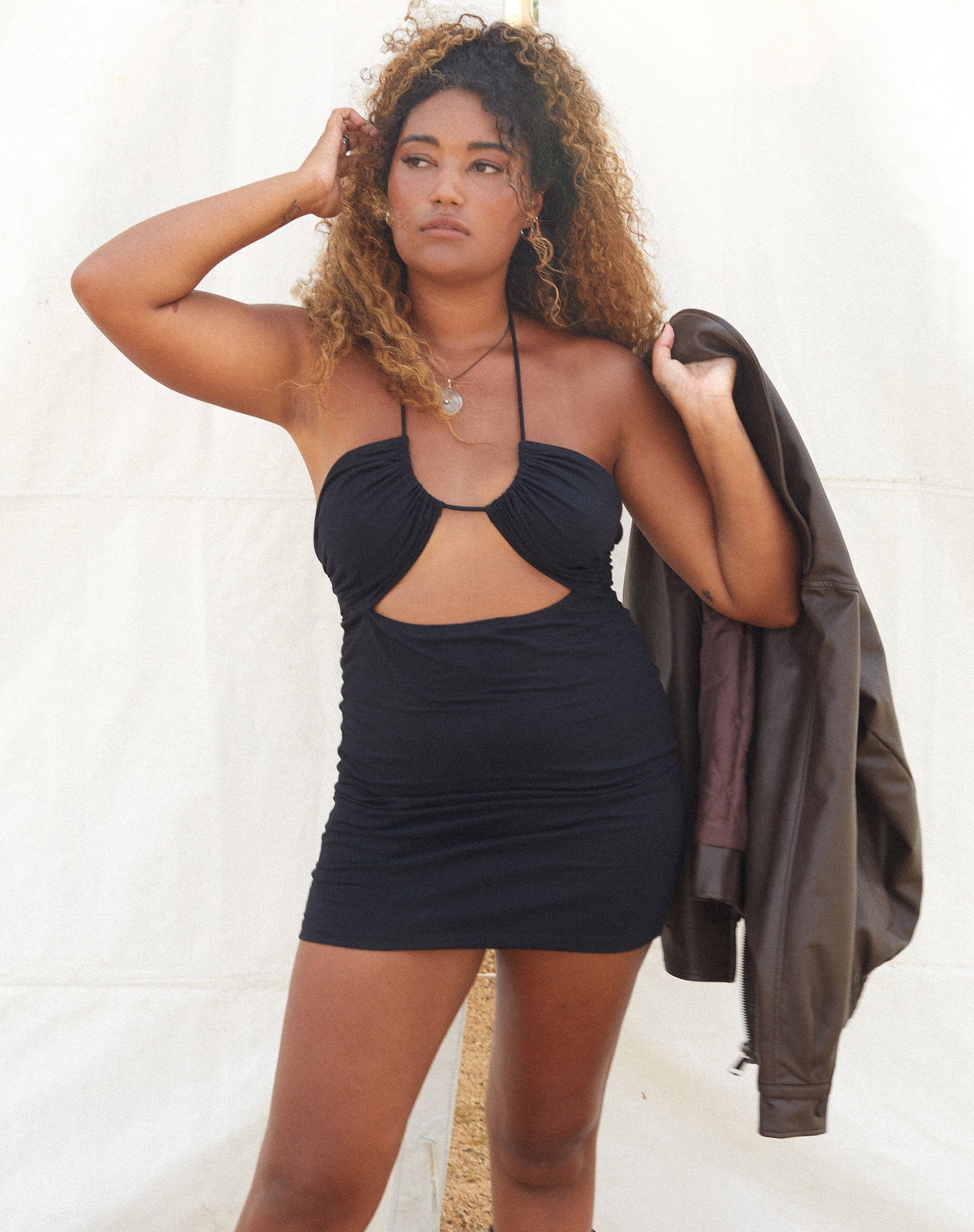 Nash Mini Dress in Black - Awmao