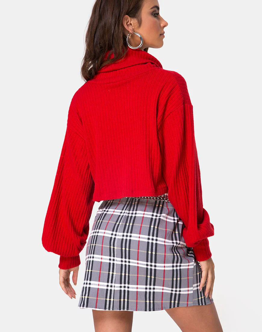 Pelmo Skirt in Heritage Check - Awmao