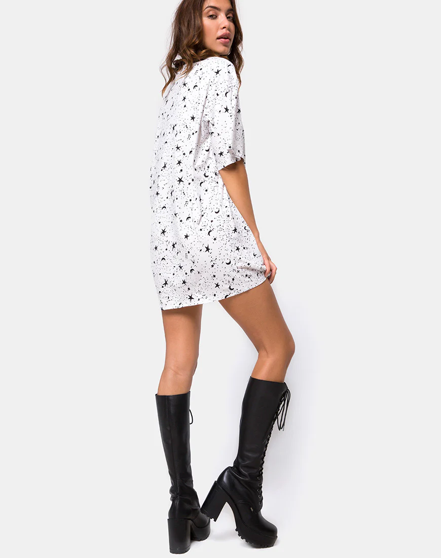 Sunny Kiss Tee in White Cosmo - Awmao