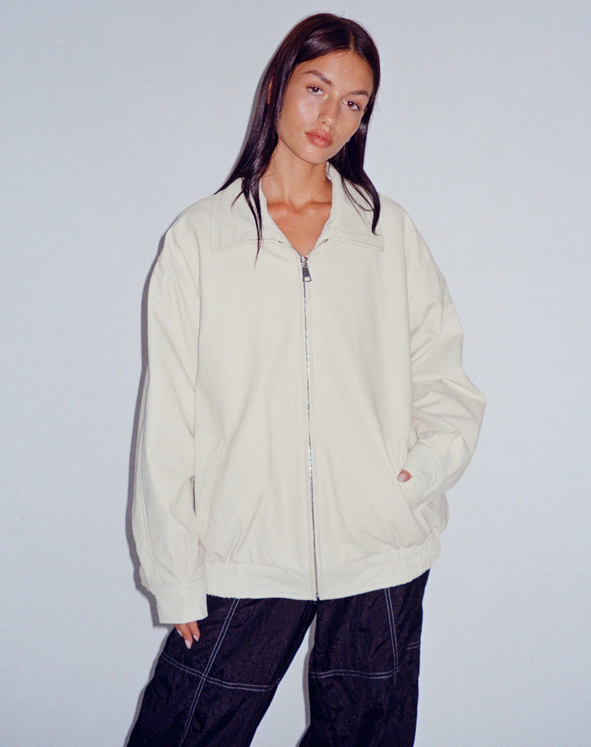 Cavita Jacket in PU Cream - Awmao