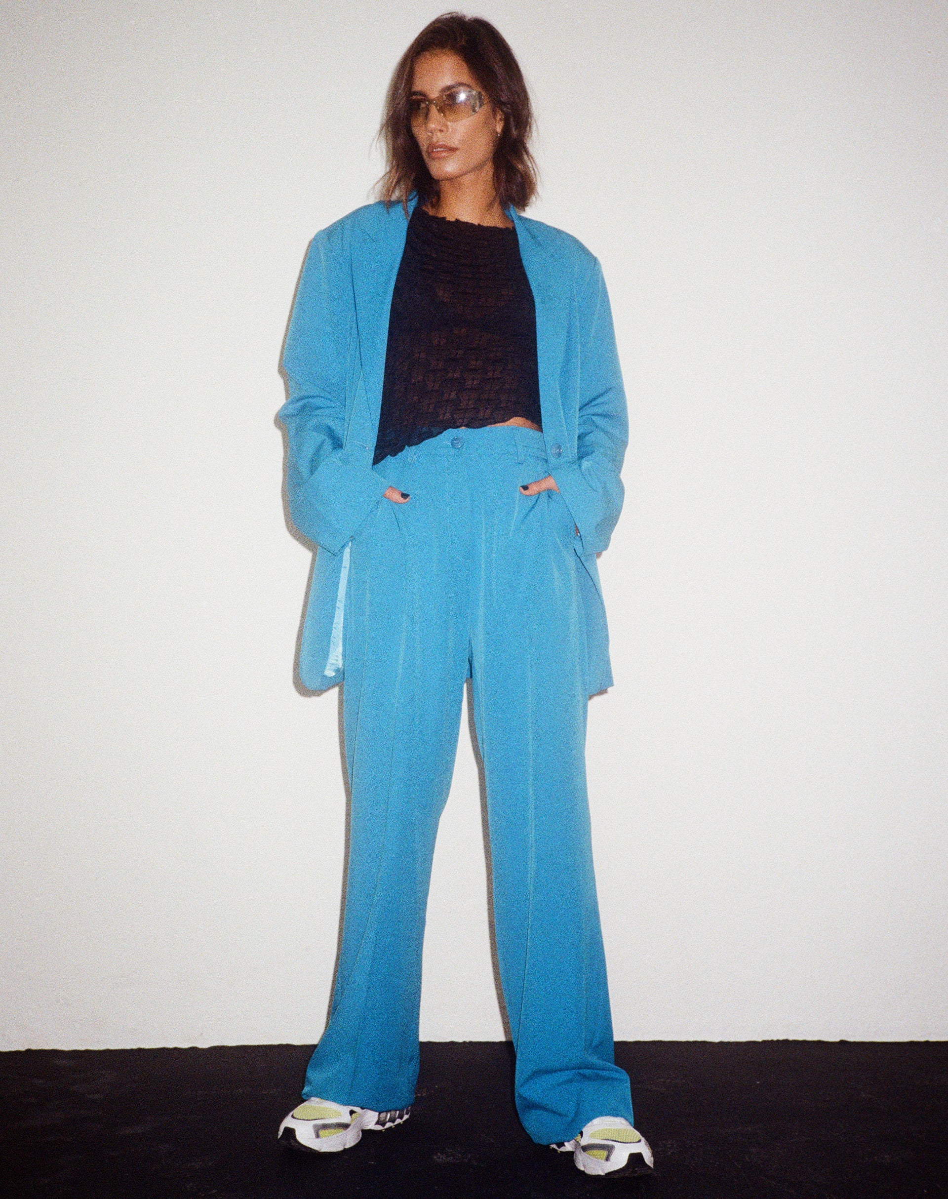 Abba Trouser in Tailoring Blue - Awmao