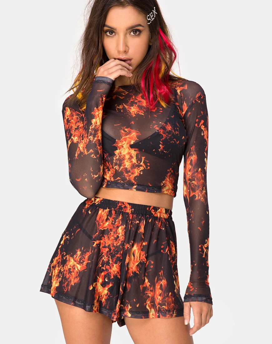 Boris Short in Fire Mesh - Awmao