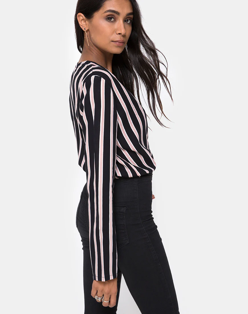 Daris Bodice in Formal Stripe - Awmao