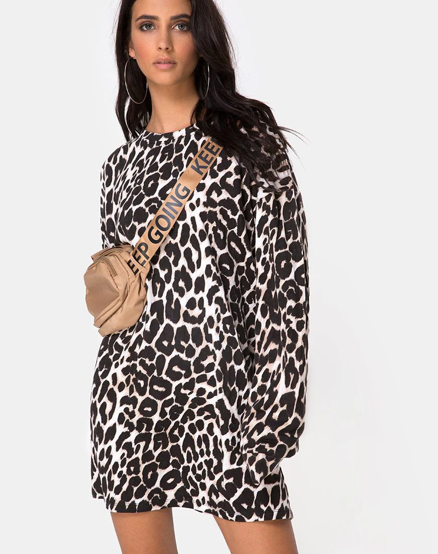 Lotsun Dress in Oversize Jaguar - Awmao