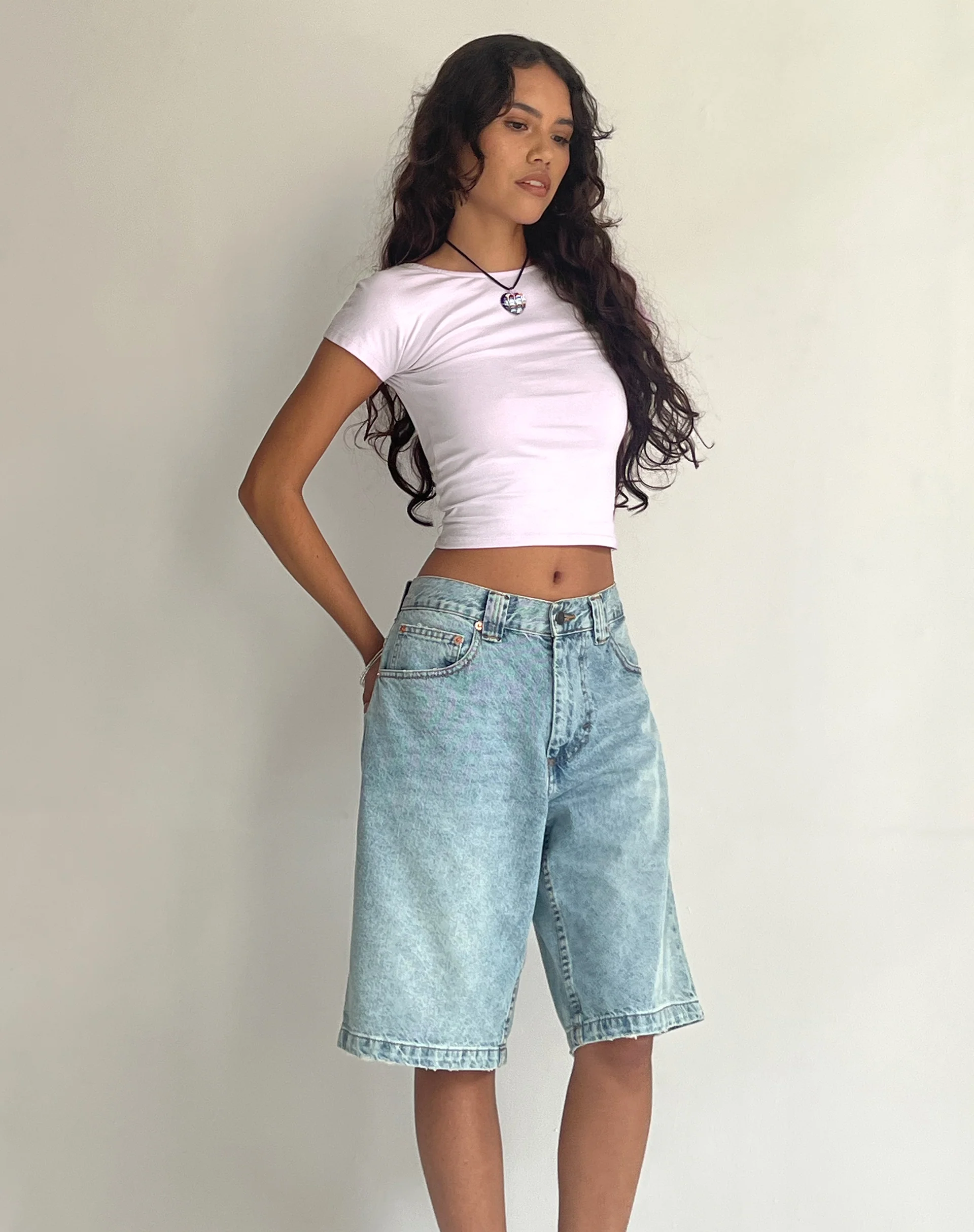 Xiwang Crop Top in Soft Lilac - Awmao