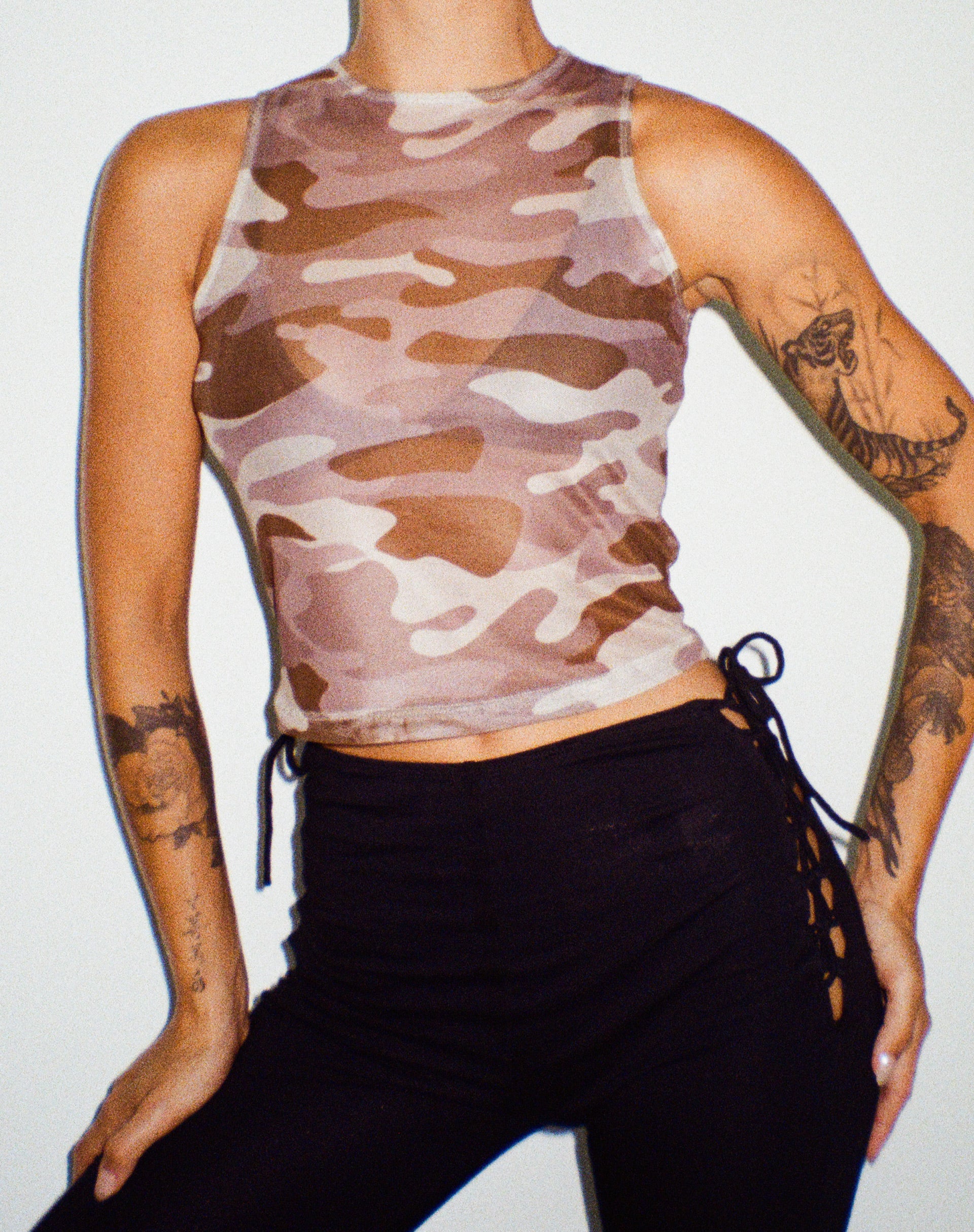 Bika Vest Top in Camo - Awmao