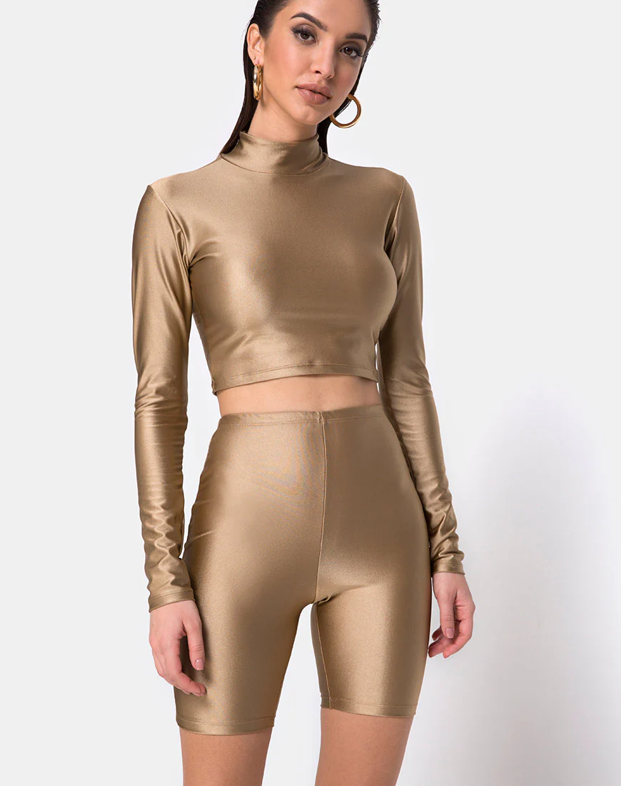 Cycle Short in Nylon Gold - Awmao