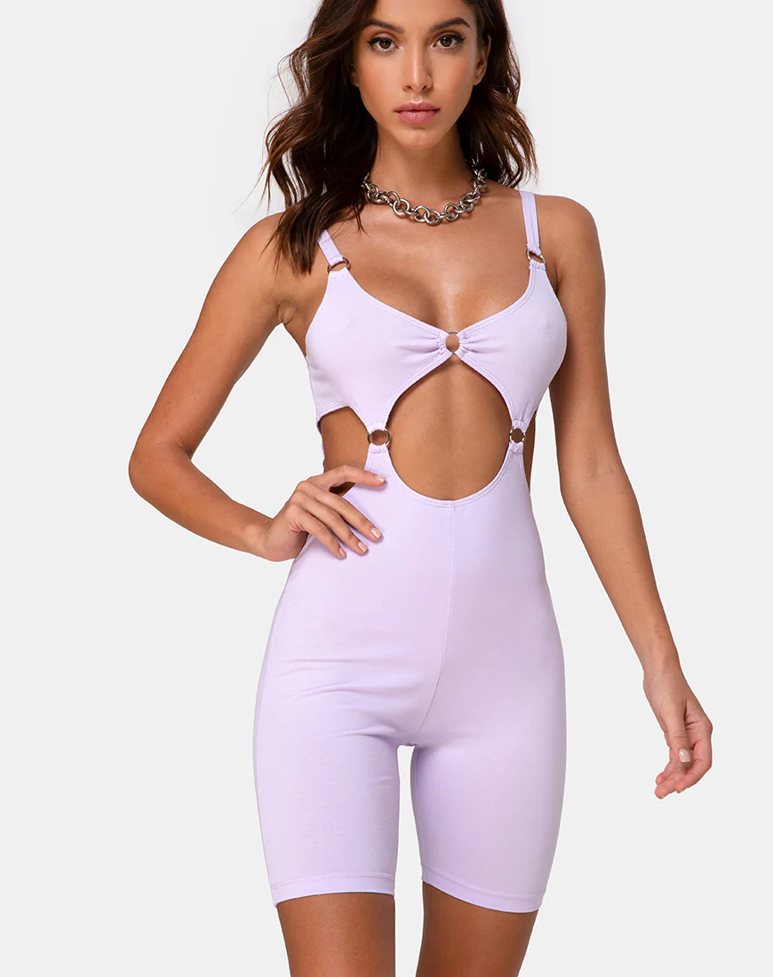 Jaso Unitard in Lilac - Awmao